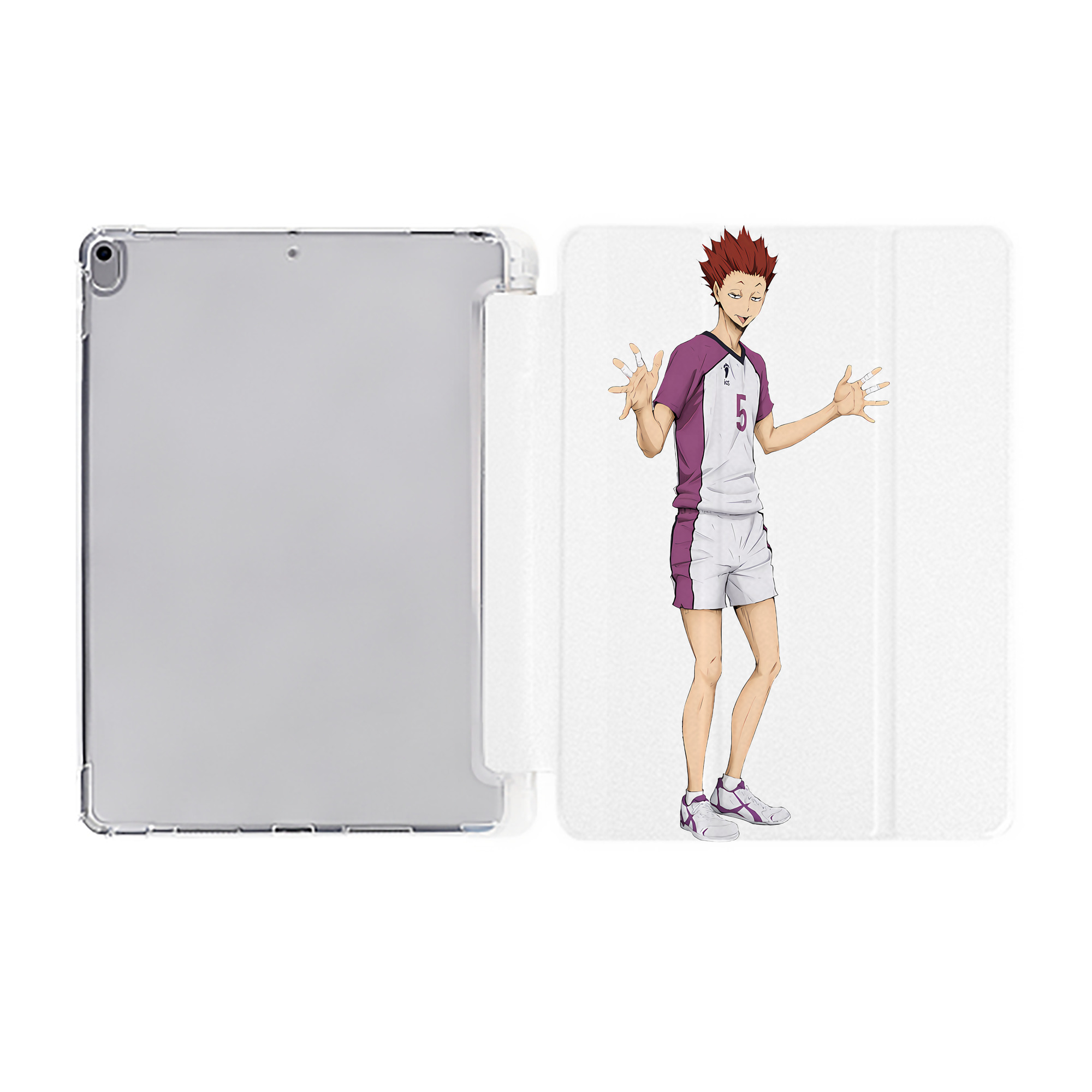 （画像用） ハイキュー!! Haikyu!! IPad ケース ペン収納付き 三つ折りスタンド PUレザー×シリコン 対応機種9.5/10.5/10.9インチ